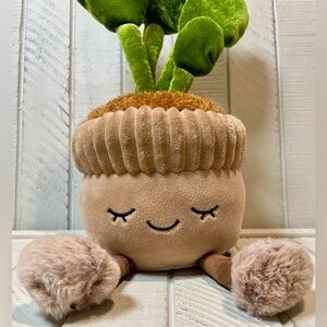 Jazwares Greenhouse By Russ Rubber Tree Potted Plant Plush Toy 14” NEW